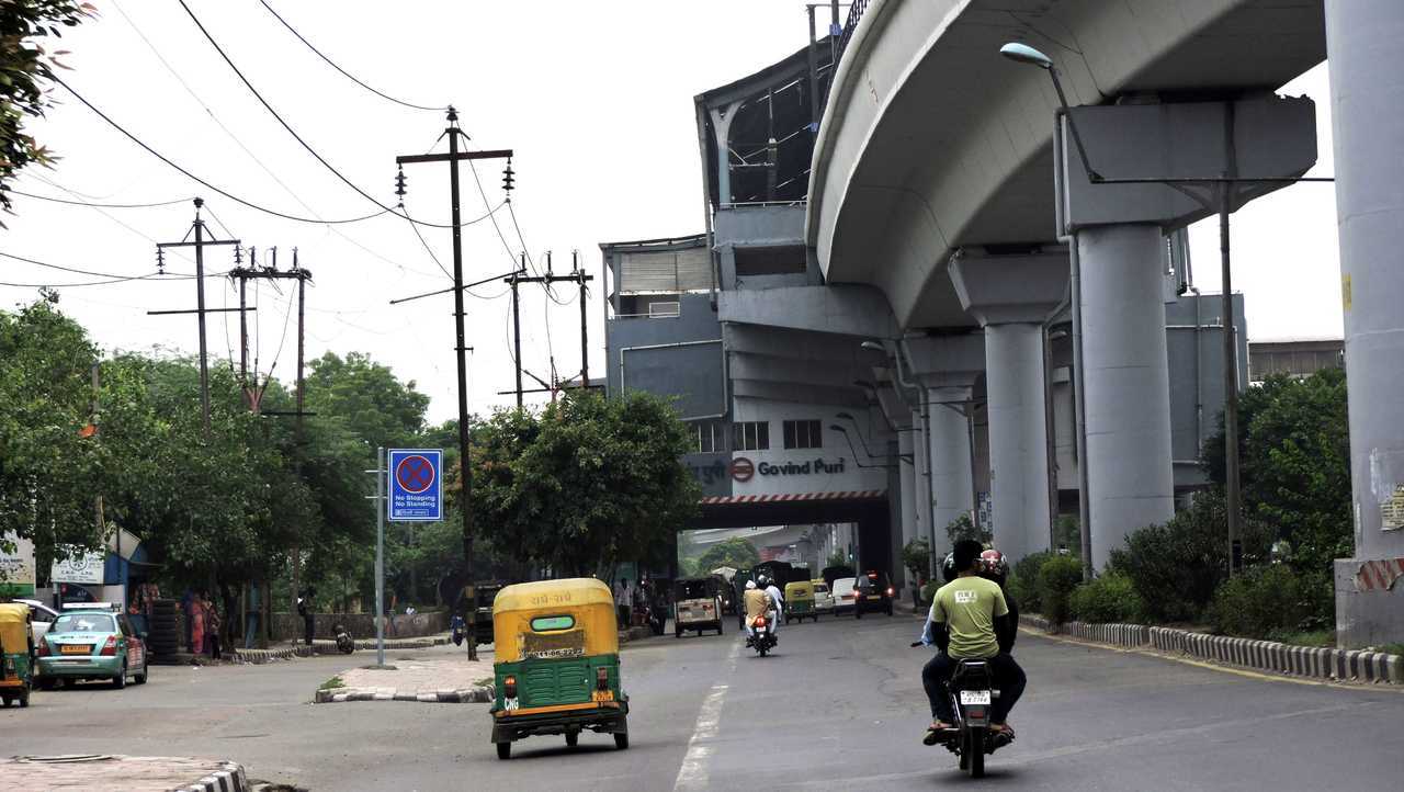 Govindpuri Metro Station.